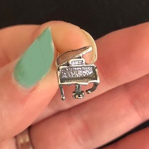 Sterling silver grand piano charm